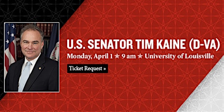 McConnell Center hosts U.S. Sen. Tim Kaine primary image