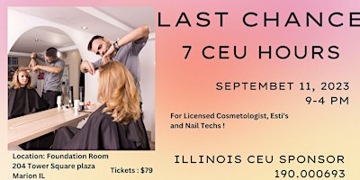 Marion - 7 CEU Class for Stylist primary image