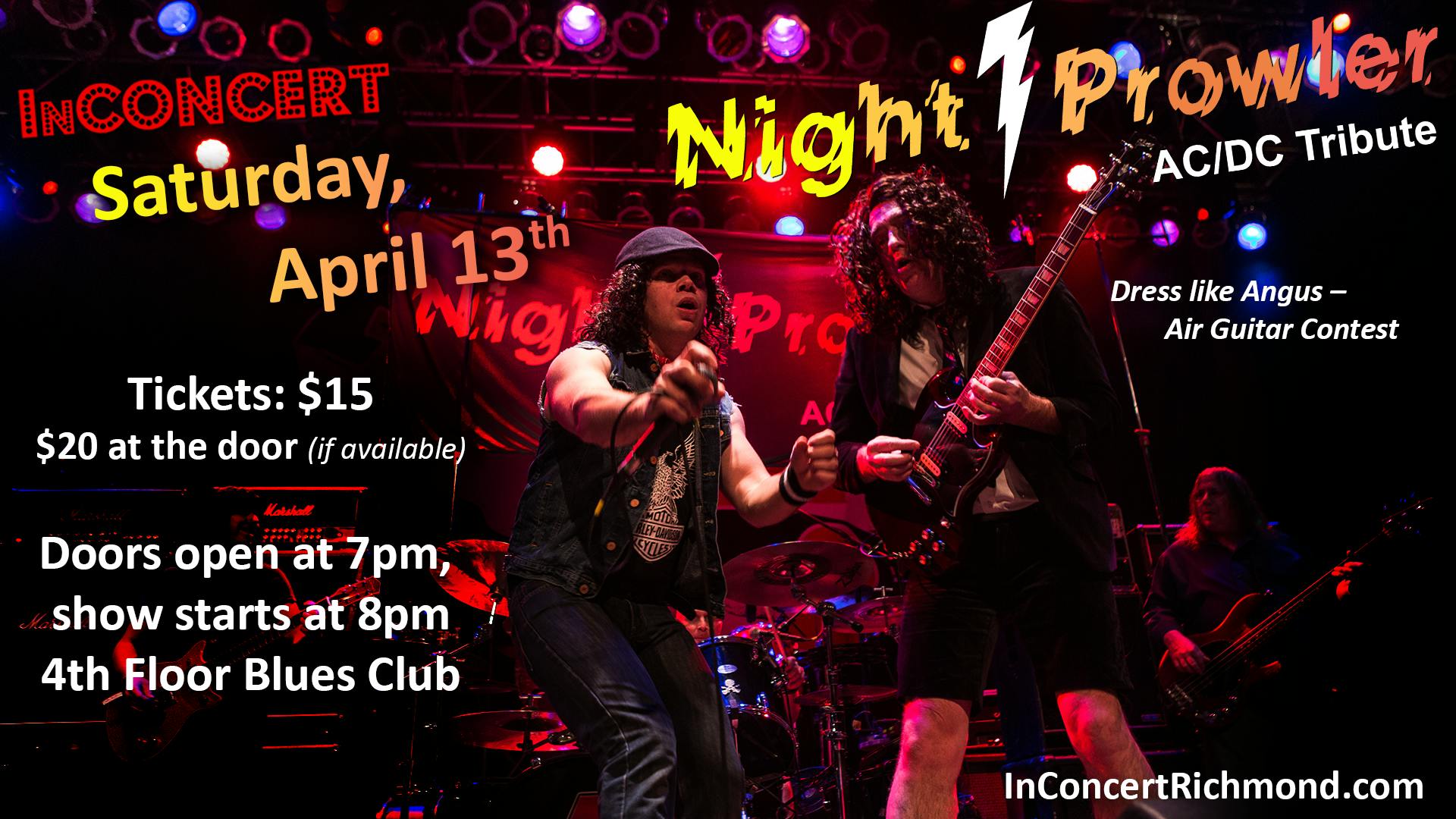 Inconcert Night Prowler Ac Dc Tribute Band 13 Apr 2019