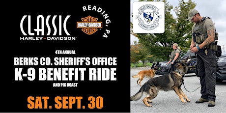 Immagine principale di Berks County Sheriff's Office K-9 Benefit Ride & Pig Roast 
