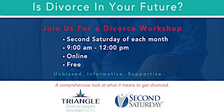 Second Saturday Free, Virtual, Divorce Workshop primary image