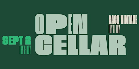 Hauptbild für Open Cellar: Back Vintage Try & Buy