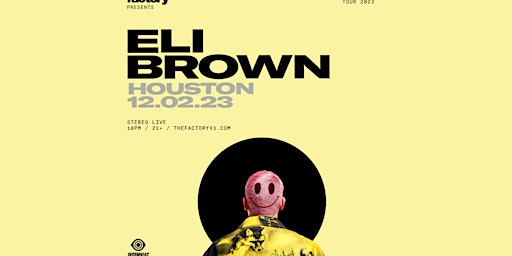 Imagen principal de ELI BROWN - North American Tour 2023 - Stereo Live Houston