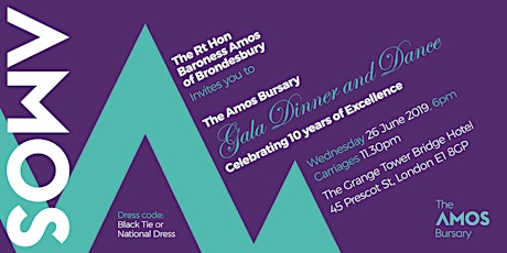 The Amos Bursary Celebrating ten years of Excellence  primary image