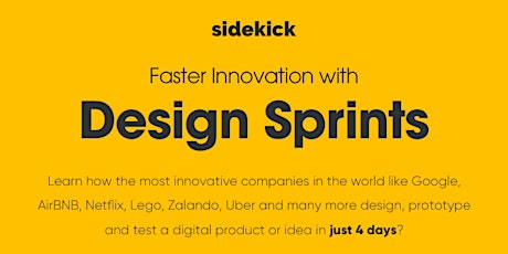 Faster Innovation with Design Sprints - London primary image