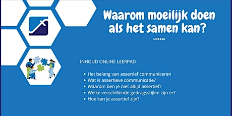 ONLINE LEERPAD: Constructief samenwerken (A/EFFECTIEF COMMUNICEREN)