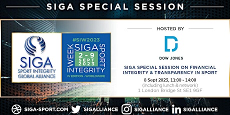 Hauptbild für SIGA Special Session on Financial Integrity and Transparency in Sport.
