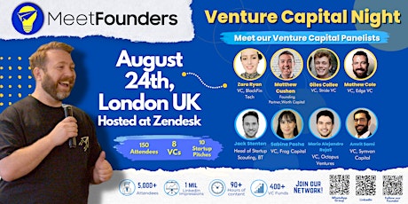Image principale de Venture Capital Night (August 24th 2023)  In-Person  London Event