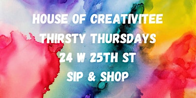 Imagem principal do evento Paint, Sip & Shop Thirsty Thursdays
