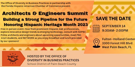 Imagem principal de Architects & Engineers Summit Honoring  Hispanic Heritage Month 2023