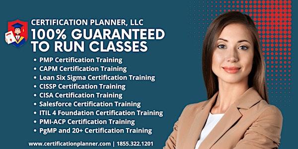 PMP Online Certification Training by Certification Planner in Sacramento