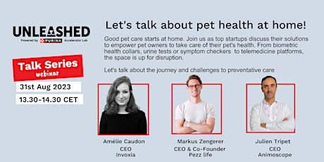 Hauptbild für Let's talk about Pet Health at Home!