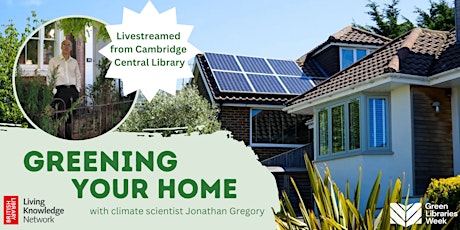 Imagen principal de Greening Your Home: Livestreamed at Rugby Library