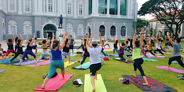 Complimentary Outdoor Yoga with YOGA SEEDS for CAR-FREE SUNDAY SG Mar 2019