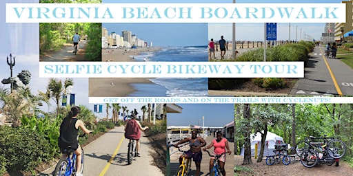 Primaire afbeelding van Virginia Beach Boardwalk Selfie Cycle Bikeway Tour