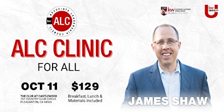 Primaire afbeelding van ALC Clinic for ALL  w/James Shaw 2024