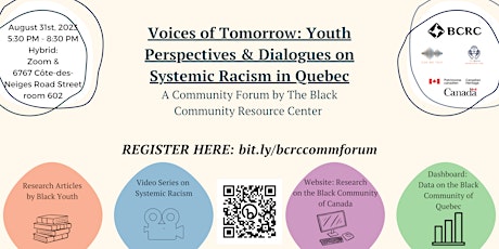 Imagen principal de Voices of Tomorrow: Youth Perspectives & Dialogues on Systemic Racism