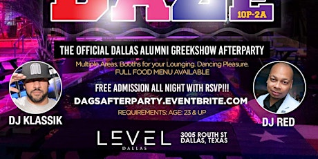 School Daze "The Official Dallas Alumni Greekshow Afterparty" primary image