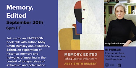 Imagen principal de Book Talk: Memory, Edited with Abby Smith Rumsey