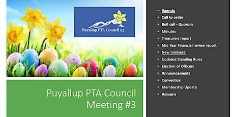 Puyallup PTA Council 3rd General Membership Meeting  primary image