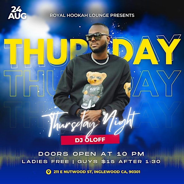 West Africans Thursday Night at Royal Hookah Lounge