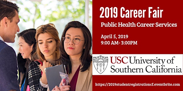 2019 Public Health Career Fair - Student Registration