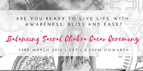 Re-establish your zest for life Balancing Sakral Chakra Cacao Ceremony primary image