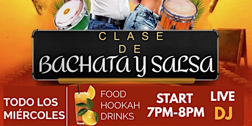 FREE BACHATA + SALSA CLASS! FREE DRINK W/ RSVP! primary image