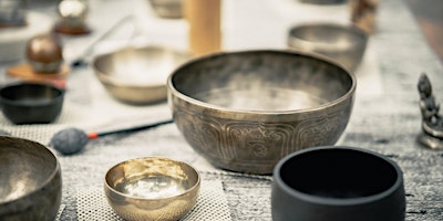 Yin Yoga and Tibetan Singing Bowl Sound Bath Meditation with Hot Stone primary image