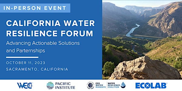 California Water Resilience Forum