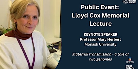 2023 Lloyd Cox Memorial Lecture primary image