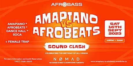 Imagen principal de AMAPIANO Vs AFROBEATS