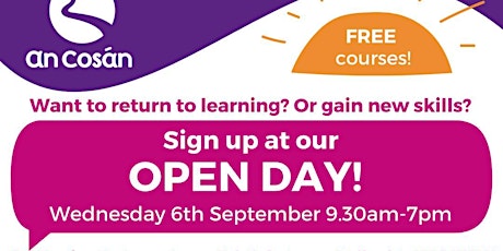 An Cosán Open Day primary image