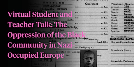 Teacher Talk:  Oppression of the Black Community in Nazi Europe primary image