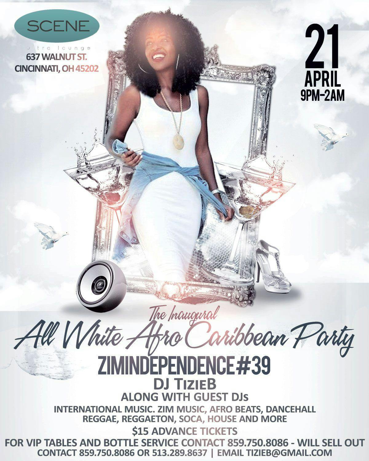 All White Afro Caribbean Party