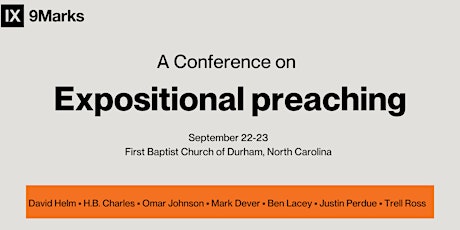 9Marks Conference on Expositional Preaching primary image