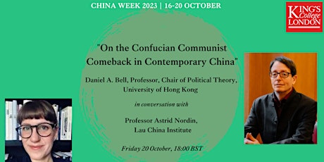 Primaire afbeelding van Closing keynote - On the Confucian communist comeback in contemporary China