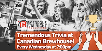 Imagem principal do evento Leduc Alberta The Canadian Brewhouse Wednesday Night Trivia!