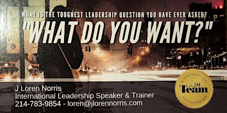 Imagem principal do evento The toughest leadership question ever!