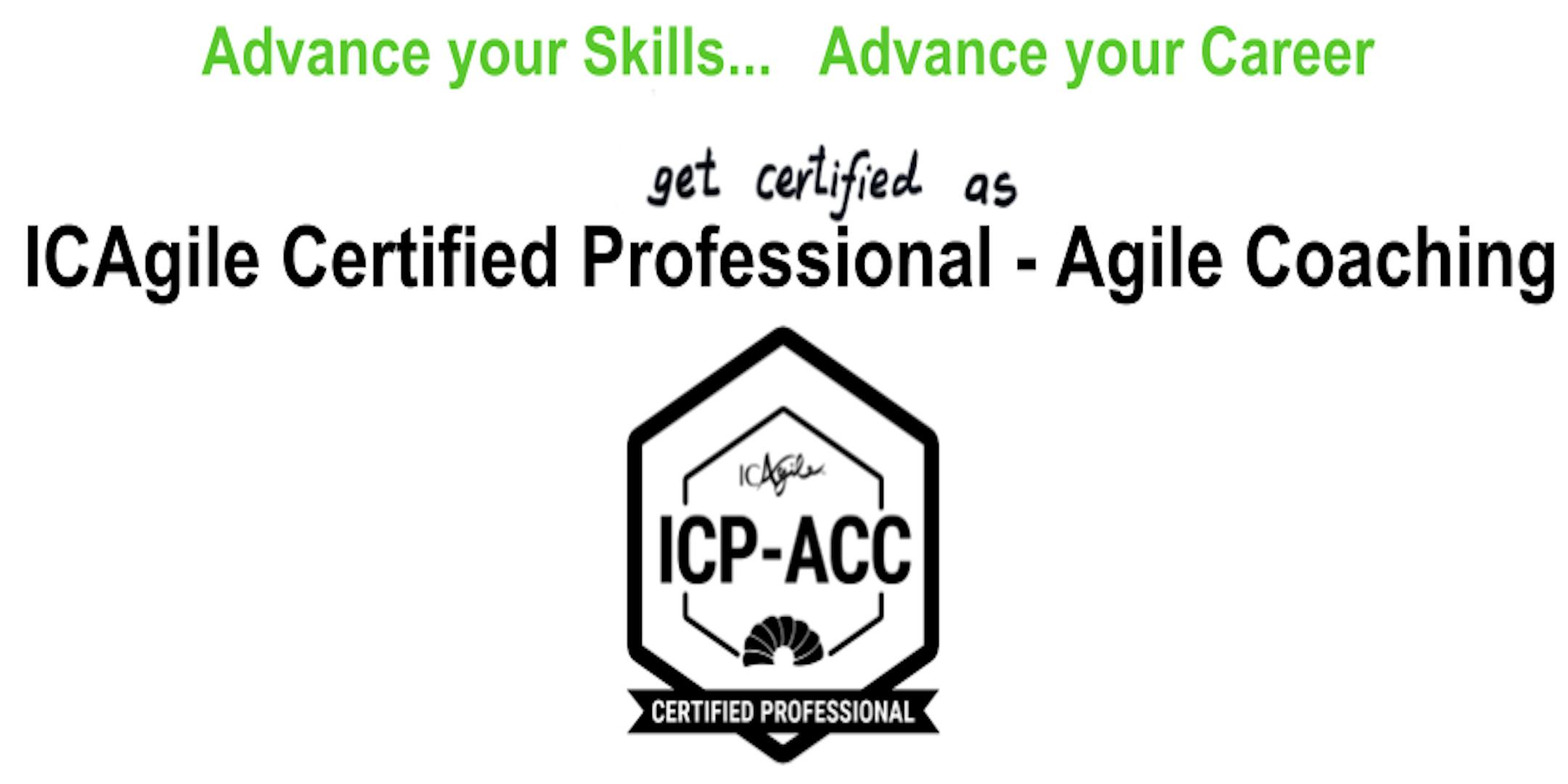 ICAgile Certified Professional - Agile Coaching (ICP ACC) Workshop - SDG