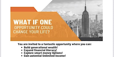 Imagen principal de What If One Opportunity Could Change Your Life?