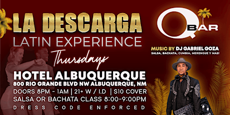 LA DESCARGA Latin Experience @ QBAR