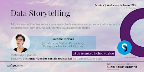 Imagem principal de Workshop de Dados - Data Storytelling