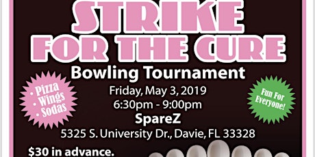 Primaire afbeelding van 2019 Strike For The Cure Bowling Tournament 