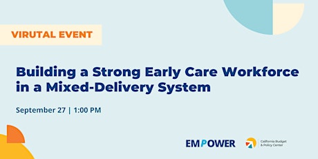 Building a Strong Early Care Workforce in a Mixed-Delivery System primary image