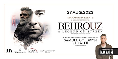 Max Amini presents "Behrouz: A Legend on Screen" (Documentary Screening) primary image