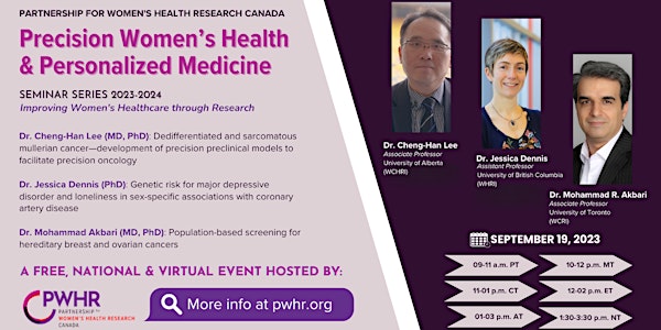 Seminar 1: Research for Precision Women's Health & Personalized Medicine