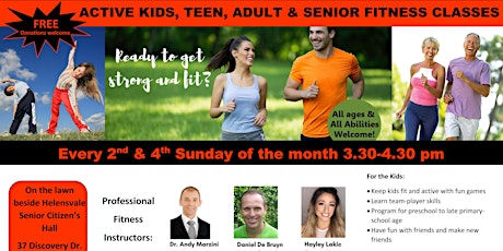 FREE Fitness Classes for adults & Active Kids Classes primary image