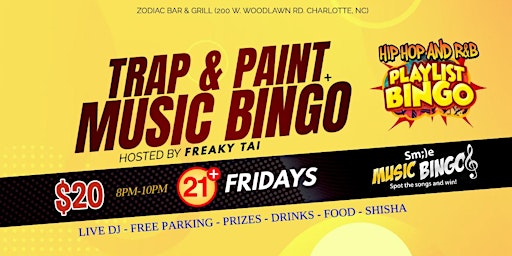 Image principale de Trap & Paint + Music Bingo