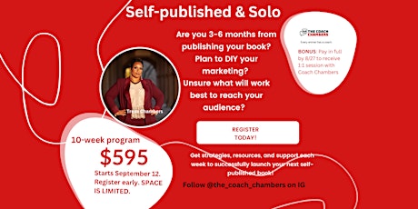 Self-published & Solo Book Marketing Bootcamp primary image